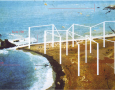 Approdo-1974 (Installazione e performance, foce fiume Sele Paestum)
